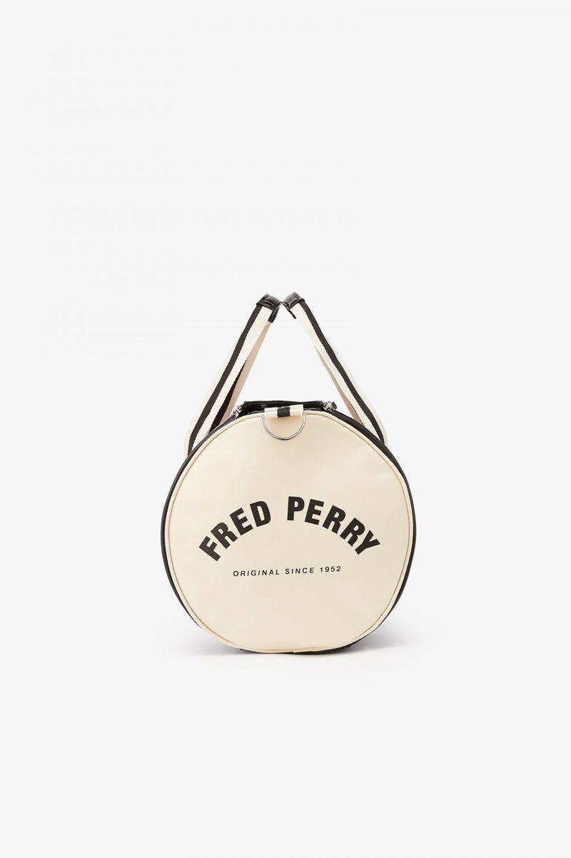 Black Fred Perry Classic Barrel Women's Bags | PH 1805ILHS